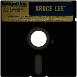 Artwork on the Disc for Bruce Lee on the Atari 8-bit.