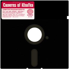 Artwork on the Disc for Caverns of Khafka on the Atari 8-bit.
