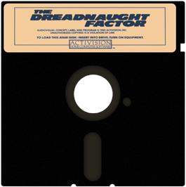 Artwork on the Disc for Dreadnaught Factor on the Atari 8-bit.