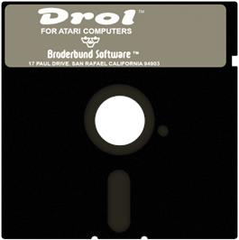 Artwork on the Disc for Drol on the Atari 8-bit.