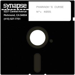 Artwork on the Disc for Pharaoh's Curse on the Atari 8-bit.