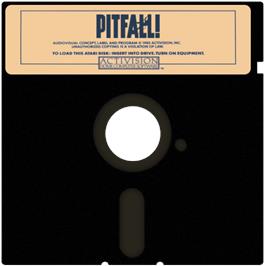 Artwork on the Disc for Pitfall on the Atari 8-bit.