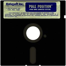 Artwork on the Disc for Pole Position on the Atari 8-bit.