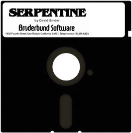 Artwork on the Disc for Serpentine on the Atari 8-bit.
