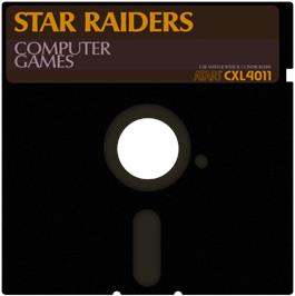 Artwork on the Disc for Star Raiders on the Atari 8-bit.