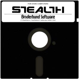 Artwork on the Disc for Stealth on the Atari 8-bit.