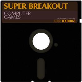 Artwork on the Disc for Super Breakout on the Atari 8-bit.