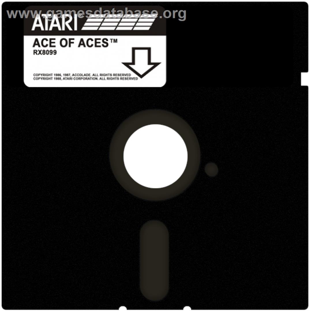 Ace of Aces - Atari 8-bit - Artwork - Disc