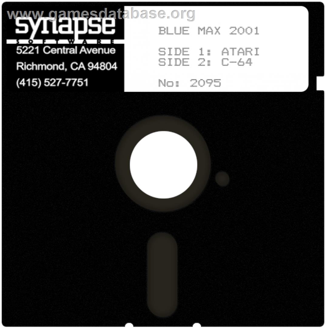 Blue Max 2001 - Atari 8-bit - Artwork - Disc