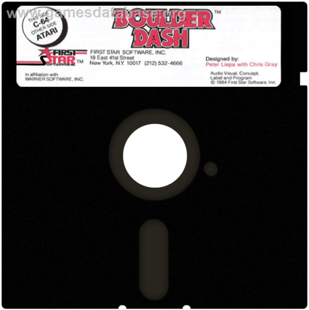 Boulder Dash - Atari 8-bit - Artwork - Disc
