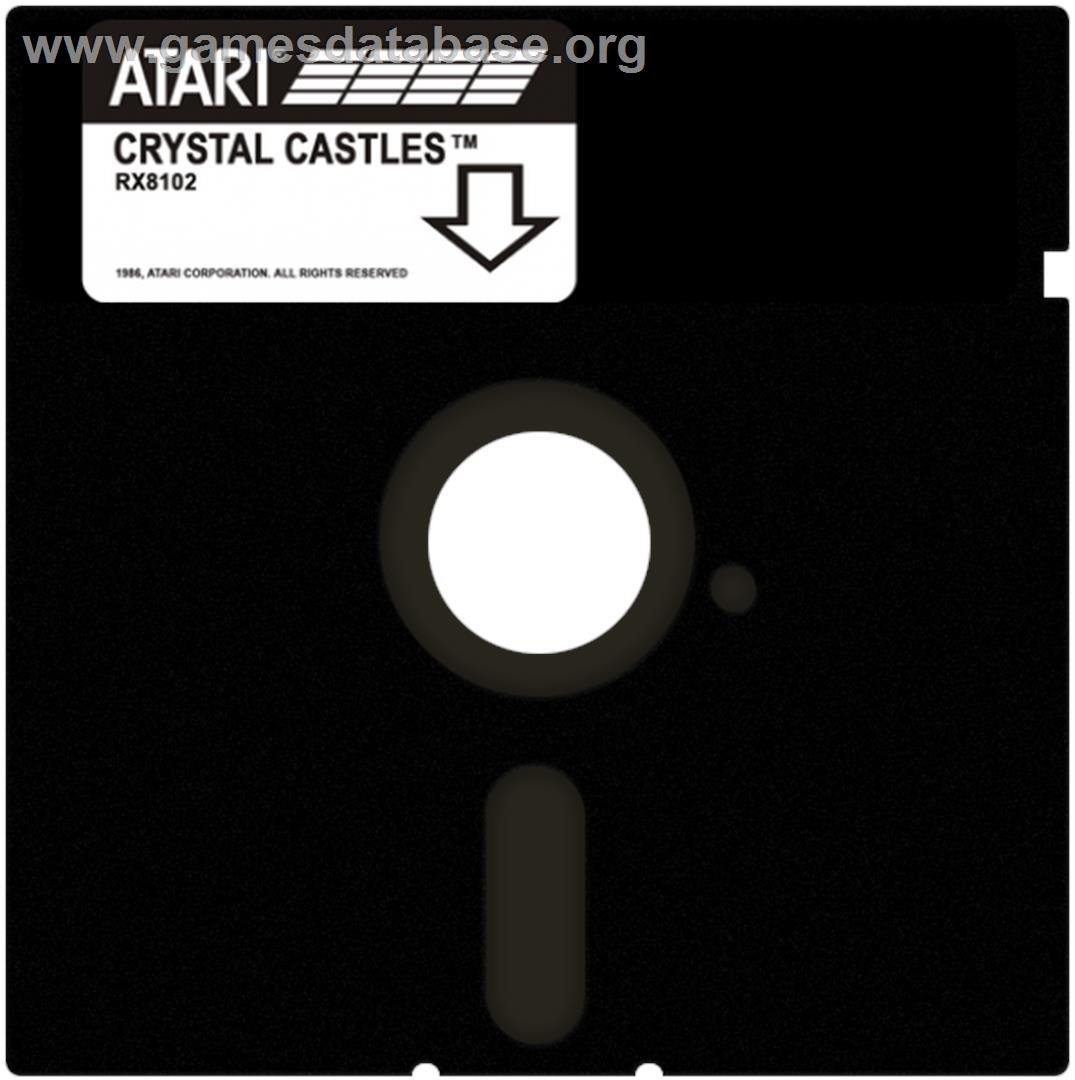 Crystal Castles - Atari 8-bit - Artwork - Disc