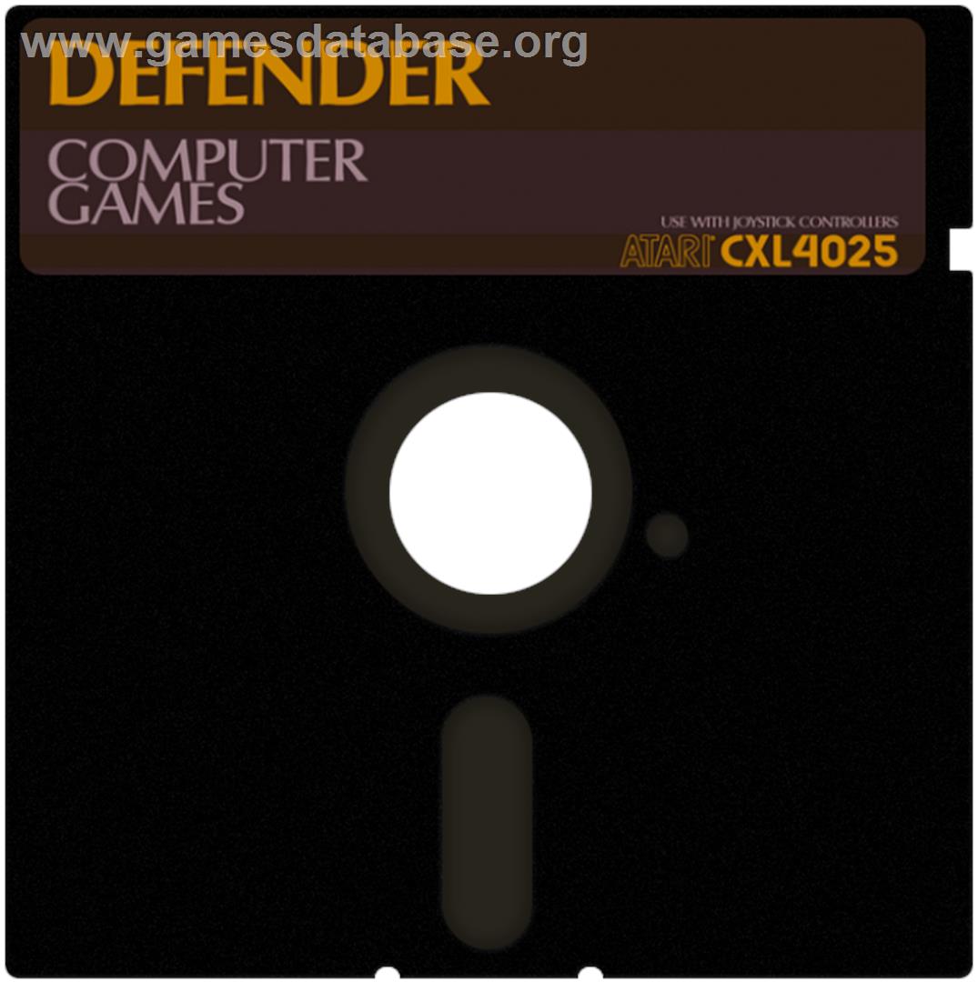 Defender - Atari 8-bit - Artwork - Disc