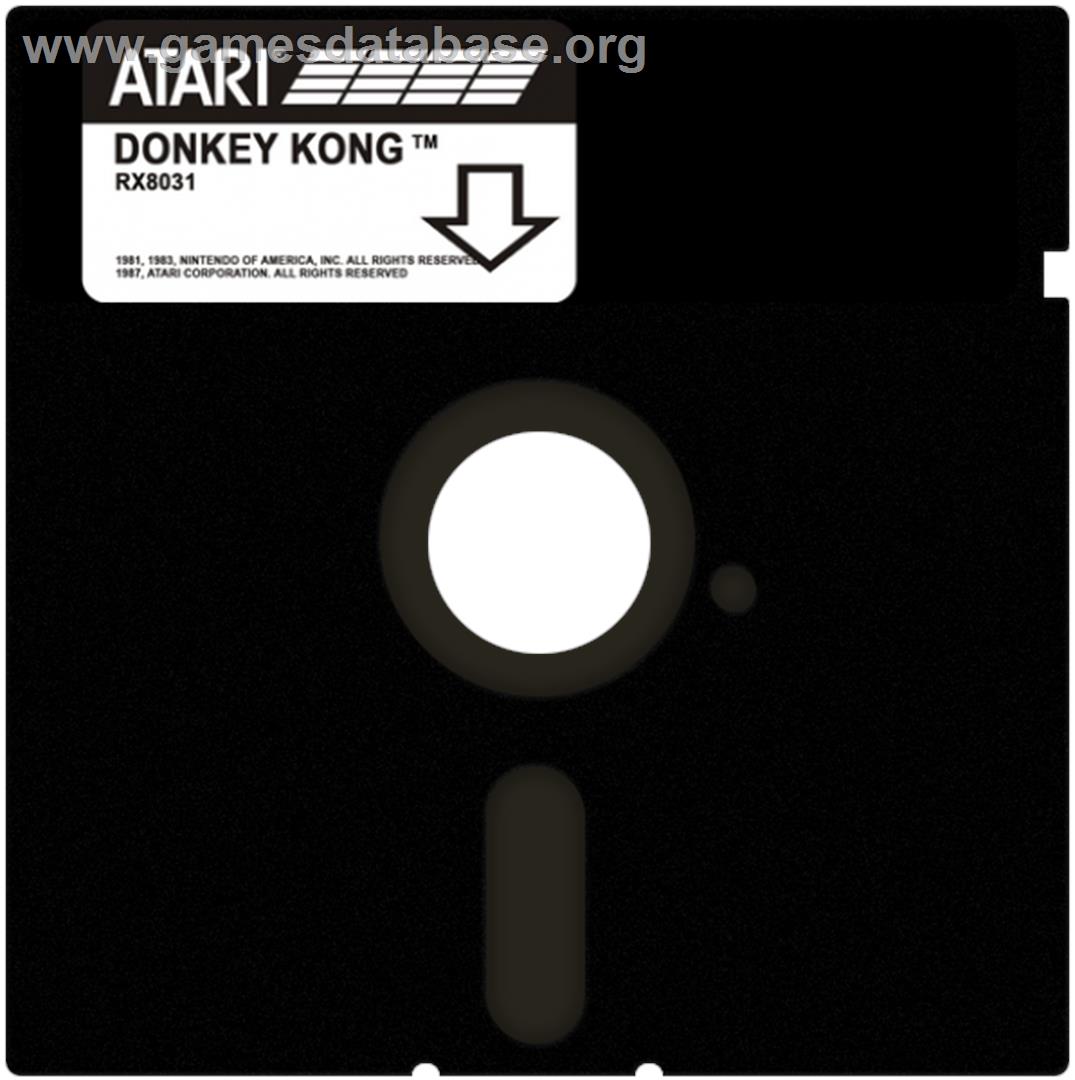 Donkey Kong - Atari 8-bit - Artwork - Disc