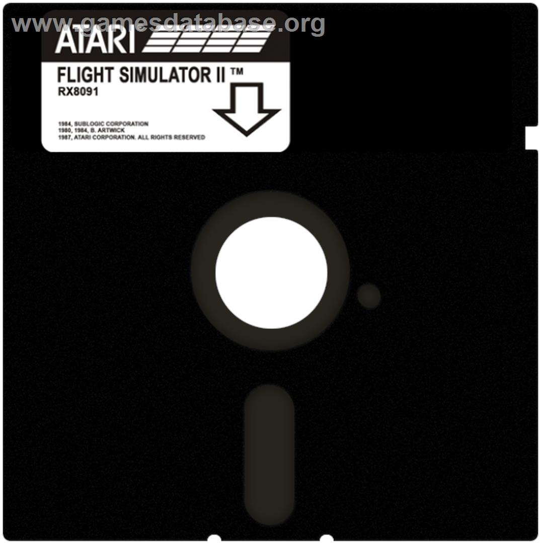 Flight Simulator 2 - Atari 8-bit - Artwork - Disc