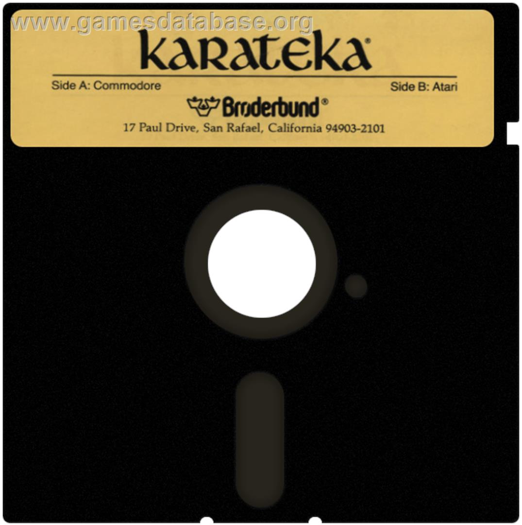 Karateka - Atari 8-bit - Artwork - Disc