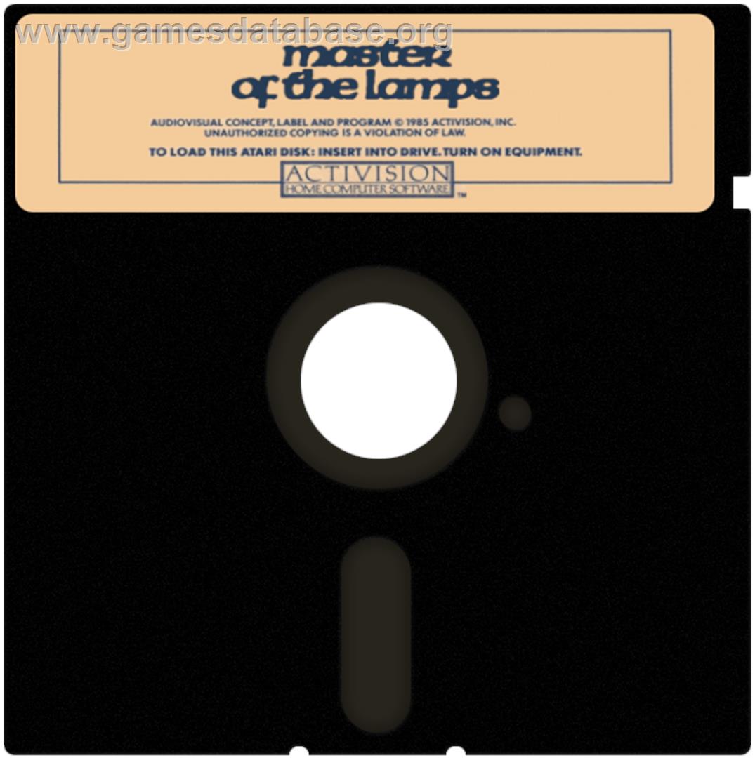 Master of the Lamps - Atari 8-bit - Artwork - Disc