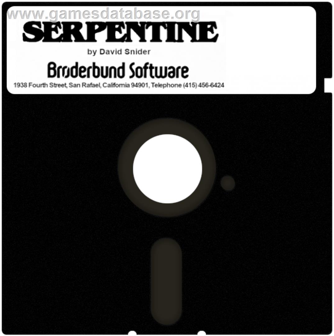 Serpentine - Atari 8-bit - Artwork - Disc