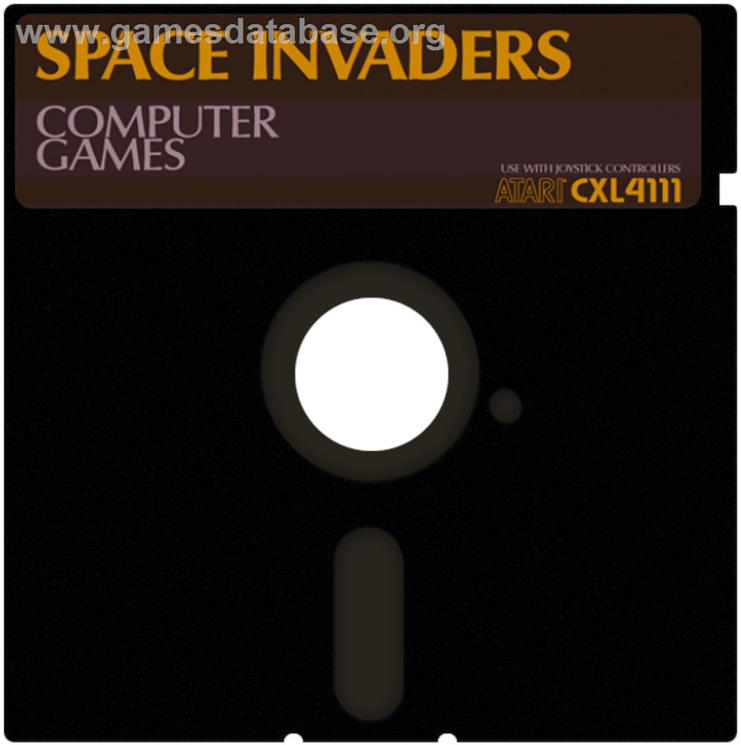 Space Invaders - Atari 8-bit - Artwork - Disc