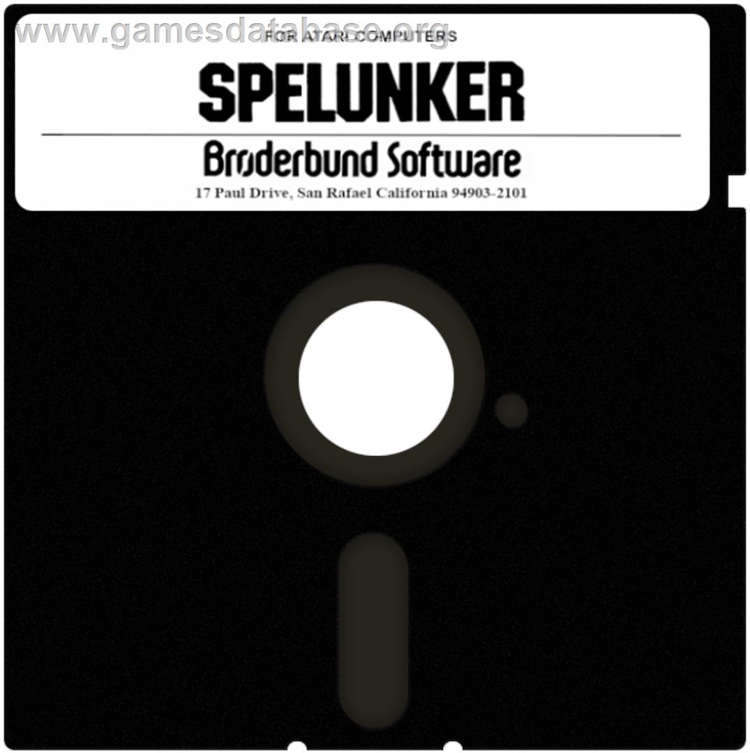 Spelunker - Atari 8-bit - Artwork - Disc