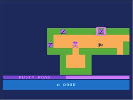 In game image of Ali Baba and the Forty Thieves on the Atari 8-bit.