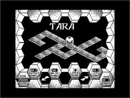 In game image of Amaurote on the Atari 8-bit.