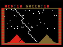 In game image of Babel on the Atari 8-bit.