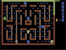 In game image of Bilbo on the Atari 8-bit.