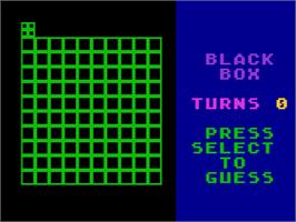 In game image of Black Box on the Atari 8-bit.