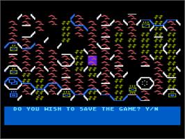 In game image of Breakthrough in the Ardennes on the Atari 8-bit.