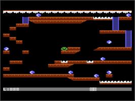 In game image of Caverns Of The Lost Miner on the Atari 8-bit.