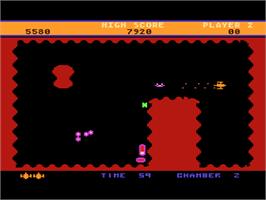 In game image of Chambers Of Zorp on the Atari 8-bit.