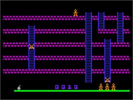 In game image of Cimex Rex on the Atari 8-bit.