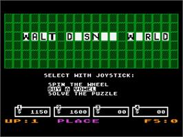 In game image of Circle Of Richness on the Atari 8-bit.