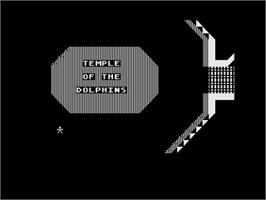 In game image of Clonus on the Atari 8-bit.