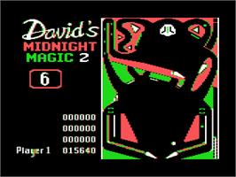 In game image of David's Midnight Magic on the Atari 8-bit.