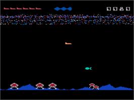 In game image of Eliminator, The on the Atari 8-bit.