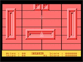In game image of Espial on the Atari 8-bit.