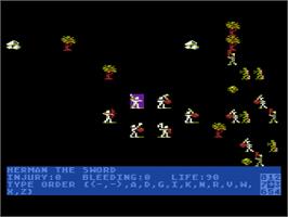 In game image of Eternal Dagger, The on the Atari 8-bit.