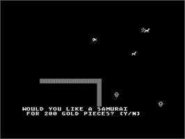 In game image of Fantasyland 2041 A.d. on the Atari 8-bit.