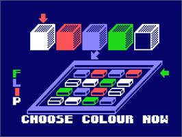 In game image of Flip! on the Atari 8-bit.
