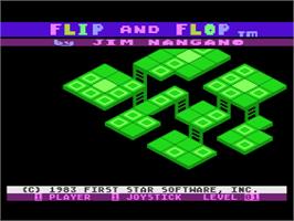 In game image of Flip And Flop on the Atari 8-bit.