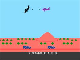 In game image of Flying Ace on the Atari 8-bit.