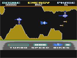 In game image of Fortress Underground on the Atari 8-bit.