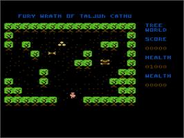 In game image of Fury - The Wrath Of Taljun Cathu on the Atari 8-bit.