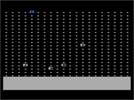 In game image of Galaxy on the Atari 8-bit.