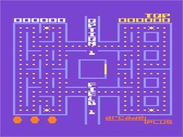 In game image of Ghost Hunter on the Atari 8-bit.