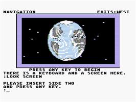 In game image of Gruds In Space on the Atari 8-bit.