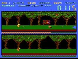 In game image of Herbert on the Atari 8-bit.