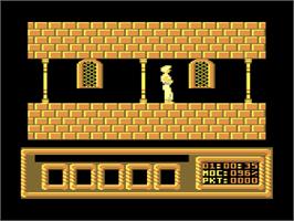 In game image of Jaffar on the Atari 8-bit.