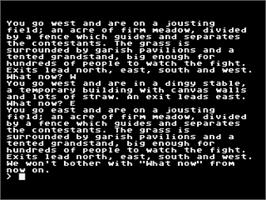 In game image of Knight Orc on the Atari 8-bit.